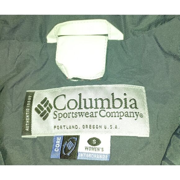 COLUMBIA: Red/Grey Winter Jacket Omni-Shield Waterproof, Woman Size S - Picture 7 of 7